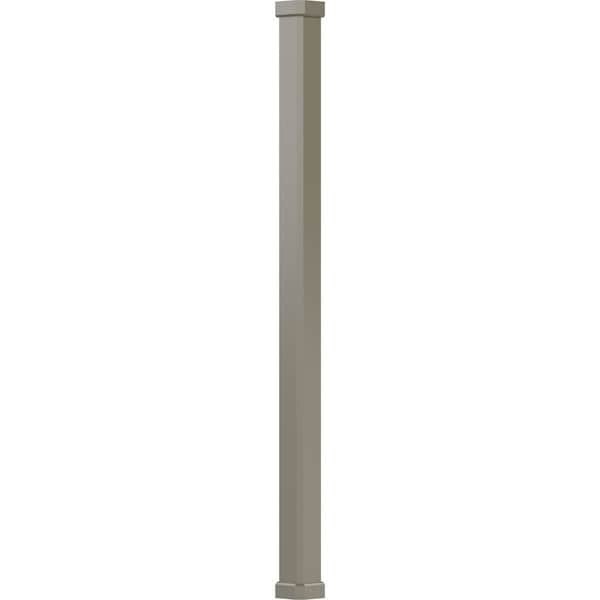 Ekena Millwork 6" x 10' Endura-Aluminum Craftsman Style Column, Square Shaft (Load-Bearing 20,000 lbs) Non-Tapered EA0610ENPSFCRCR - main